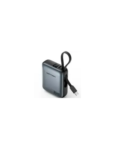 Powerbank 10000mAh Vention FHFH0/ 35W/ Gris/ Incluye Cable USB Tipo-C