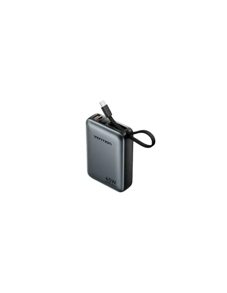 Powerbank 20000mAh Vention FHGH0/ 45W/ Gris/ Incluye Cable USB Tipo-C