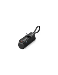 Powerbank 4800mAh Vention FHQB0/ 22.5W/ Negra/ Incluye Cable USB Tipo-C y Lightning