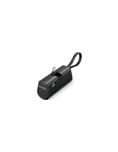 Powerbank 4800mAh Vention FHQB0/ 22.5W/ Negra/ Incluye Cable USB Tipo-C y Lightning