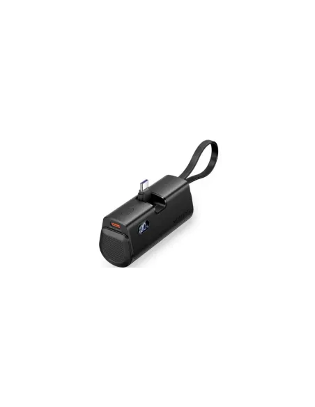 Powerbank 4800mAh Vention FHQB0/ 22.5W/ Negra/ Incluye Cable USB Tipo-C y Lightning