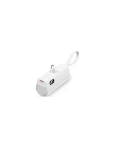 Powerbank 4800mAh Vention FHQW0/ 22.5W/ Blanca/ Incluye Cable USB Tipo-C y Lightning