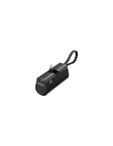 Powerbank 4800mAh Vention FHRB0/ 22.5W/ Negra/ Incluye Cable USB Tipo-C y Lightning