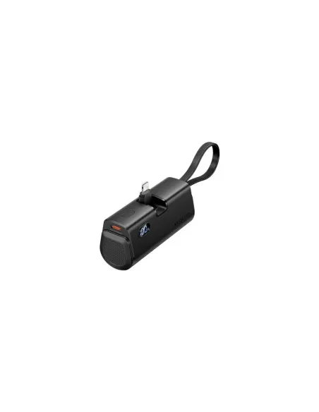 Powerbank 4800mAh Vention FHRB0/ 22.5W/ Negra/ Incluye Cable USB Tipo-C y Lightning