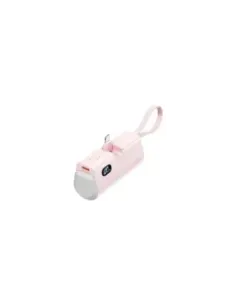 Powerbank 4800mAh Vention FHRP0/ 22.5W/ Rosa/ Incluye Cable USB Tipo-C y Lightning