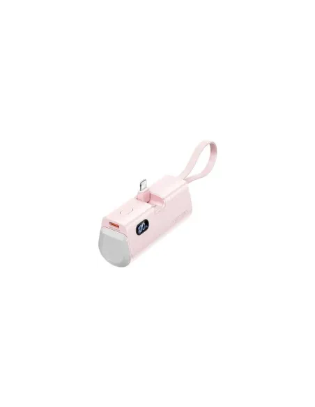 Powerbank 4800mAh Vention FHRP0/ 22.5W/ Rosa/ Incluye Cable USB Tipo-C y Lightning