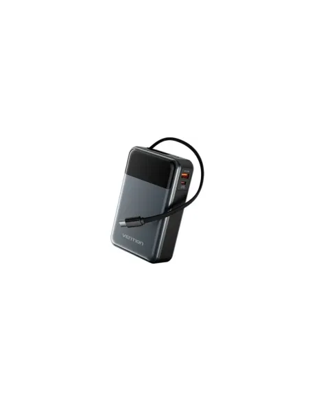 Powerbank 20000mAh Vention FHYB0/ 65W/ Gris/ Incluye Cable USB Tipo-C