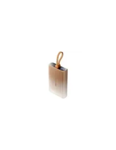 Powerbank 10000mAh Vention FHZJ0/ 22.5W/ Oro/ Incluye Cable USB Tipo-C y Lightning