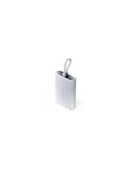 Powerbank 10000mAh Vention FHZM0/ 22.5W/ Gris/ Incluye Cable USB Tipo-C y Lightning