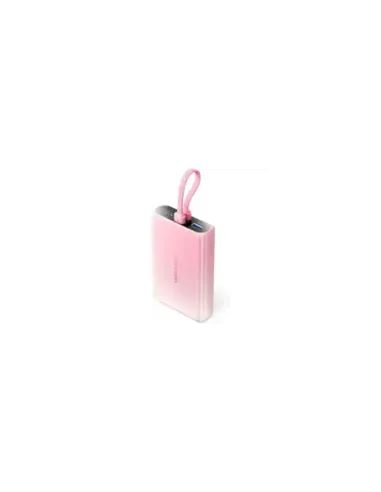 Powerbank 10000mAh Vention FHZP0/ 22.5W/ Rosa/ Incluye Cable USB Tipo-C y Lightning