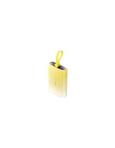 Powerbank 10000mAh Vention FHZY0/ 22.5W/ Amarillo/ Incluye Cable USB Tipo-C y Lightning