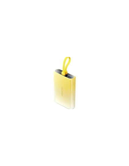 Powerbank 10000mAh Vention FHZY0/ 22.5W/ Amarillo/ Incluye Cable USB Tipo-C y Lightning