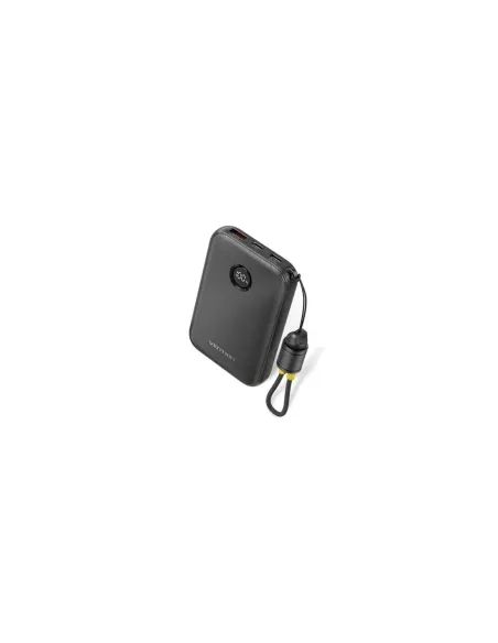 Powerbank 10000mAh Vention FKAB0-C/ 22.5W/ Negra/ Incluye Cable USB Tipo-C