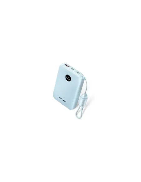 Powerbank 10000mAh Vention FKAL0-C/ 22.5W/ Azul/ Incluye Cable USB Tipo-C