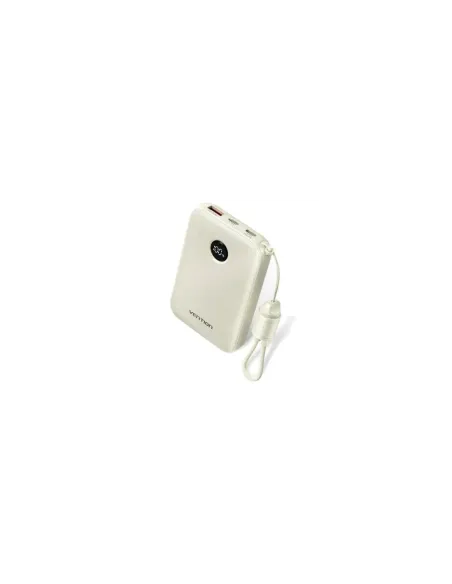 Powerbank 10000mAh Vention FKAN0-C/ 22.5W/ Gris/ Incluye Cable USB Tipo-C