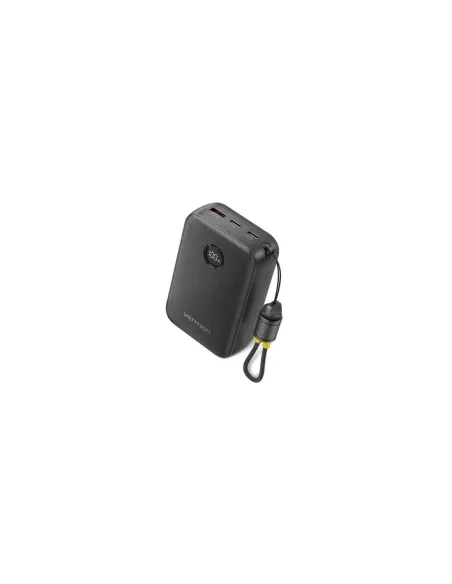 Powerbank 20000mAh Vention FKBB0-C/ 22.5W/ Negra/ Incluye Cable USB Tipo-C