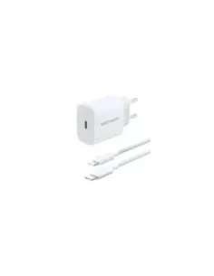 Cargador de Pared Vention G16W0-EU/ 1xUSB Tipo-C + Cable USB Tipo-C/ 20W