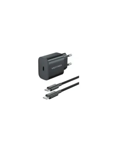 Cargador de Pared Vention G17B0-EU/ 1xUSB Tipo-C + Cable Lightning/ 20W