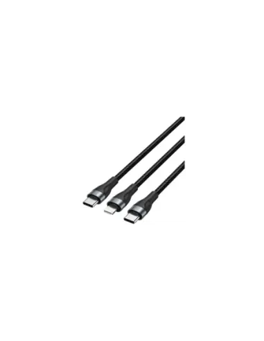 Cable USB Tipo-C Vention H17BAV/ USB Tipo-C Macho - Lightning Macho/ USB Tipo-C Macho/ 60W/ 480Mbps/ 1.2m/ Negro