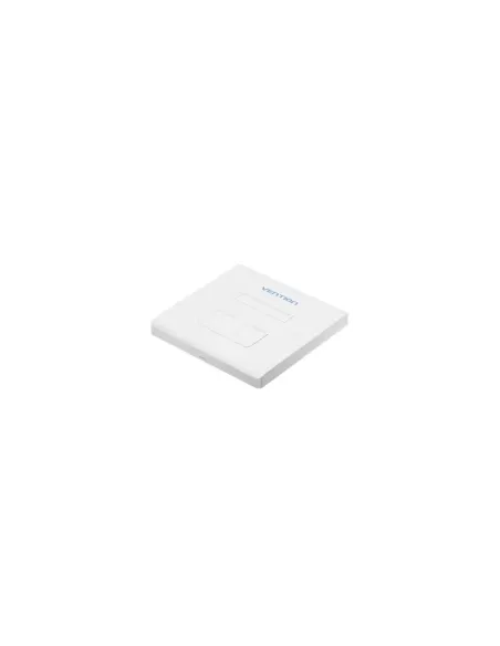 Placa de Pared Keystock Vention IFEW0/ 2 Puertos RJ45