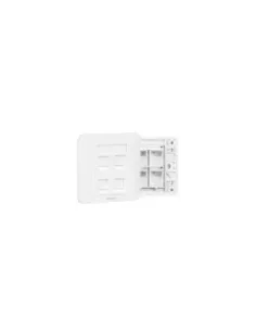 Placa de Pared Tipo 86 Vention IFFW0/ 4 Puertos RJ45
