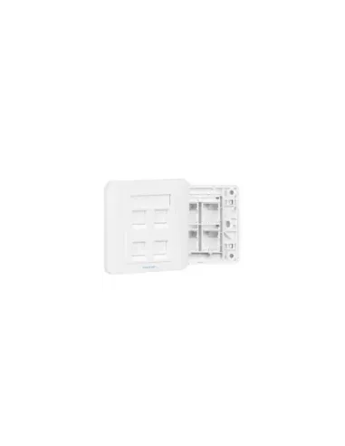 Placa de Pared Tipo 86 Vention IFFW0/ 4 Puertos RJ45