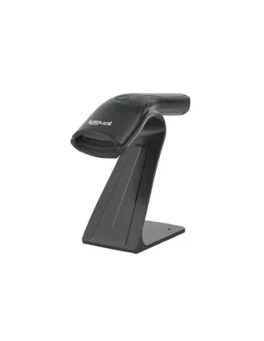 iggual Lector código barras 1D USB botón soporte