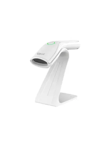 iggual Lector código barras 2D USB botón blanco