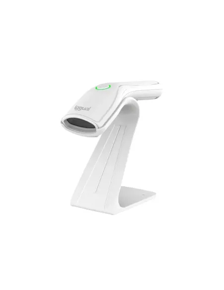 iggual Lector código barras 2D USB botón blanco