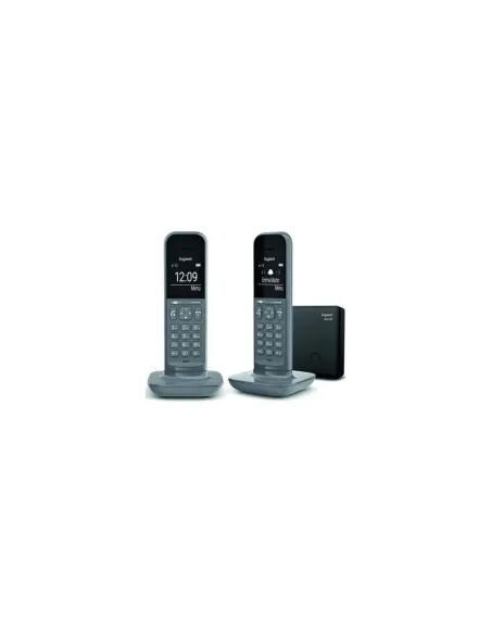 Teléfono Inalámbrico Gigaset CL390/ Pack DUO/ Gris