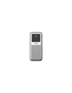 Powerbank 10000mAh Leotec LEPOW35W10S/ 35W/ Plata y Gris/ Incluye Cable USB Tipo-C y Lightning