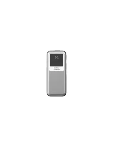 Powerbank 10000mAh Leotec LEPOW35W10S/ 35W/ Plata y Gris/ Incluye Cable USB Tipo-C y Lightning