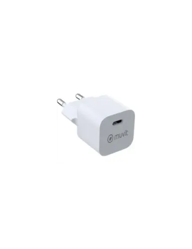 Cargador de Pared Muvit For Change MCACC0048/ 1xUSB Tipo-C/ 20W