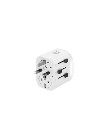 Cargador de Pared Universal Muvit For Change MCADP0006/ Toma de Corriente Universal/ 1xUSB Tipo-C/ 2xUSB/ 15W