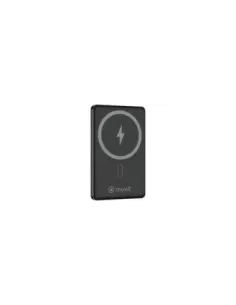 Powerbank 5000mAh Muvit For Change MCCHP0009/ 20W/ Wireless/ Negra/ Incluye Cable USB Tipo-C
