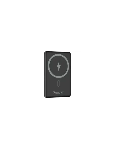 Powerbank 5000mAh Muvit For Change MCCHP0009/ 20W/ Wireless/ Negra/ Incluye Cable USB Tipo-C