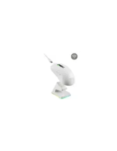 Ratón Gaming Inalámbrico Mars Gaming MMW-Elite/ Batería Recargable/ Hasta 20000 DPI/ Blanco