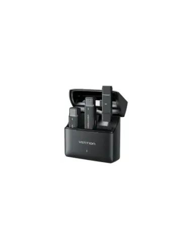 Micrófono Inalámbrico con Clip Vention NCAB0/ USB Tipo-C/ Incluye Receptor/ 2 unidades