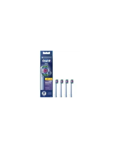 Cabezal de Recambio Braun para cepillo Braun Oral-B 3D White/ Pack 4 uds