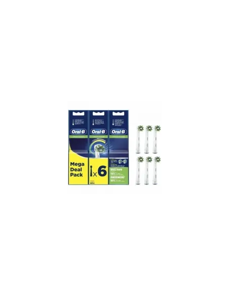 Cabezal de Recambio para cepillo Oral-B Pro Cross Action/ Pack 6 uds