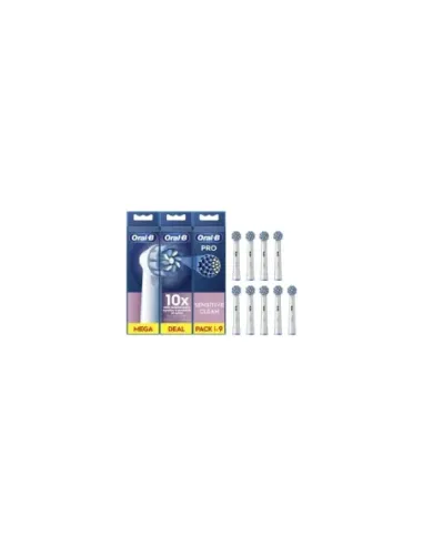 Cabezal de Recambio Braun para cepillo Braun Oral-B Sensitive Clean/ Pack 9 uds