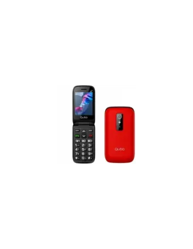 Teléfono Móvil Qubo P-220RD 4G para Personas Mayores/ Rojo