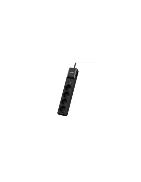 Regleta con interruptor Cyberpower P0420SUD0-DE/ 4 Tomas de corriente/ 2 USB/ Cable 1.8m/ Negra