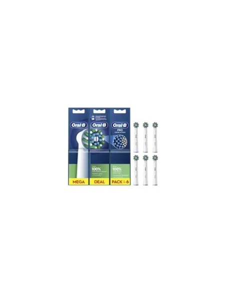 Cabezal de Recambio para cepillo Oral-B Pro Cross Action/ Pack 6 uds