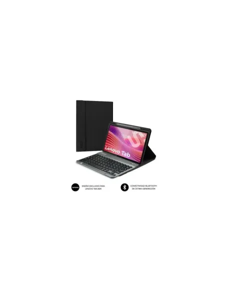 Funda con Teclado Subblim Shock Case Lenovo Tab 10.1" 2025/ Negra