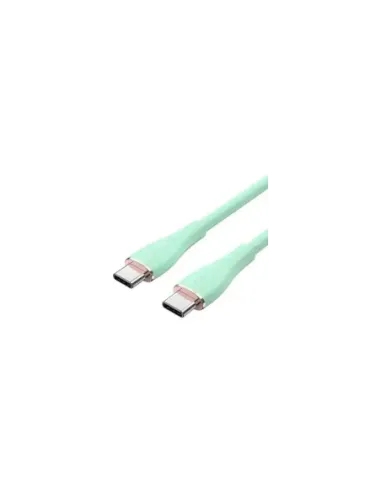 Cable USB 2.0 Tipo-C Vention TAWGF/ USB Tipo-C Macho - USB Tipo-C Macho/ Hasta 100W/ 480Mbps/ 1m/ Verde