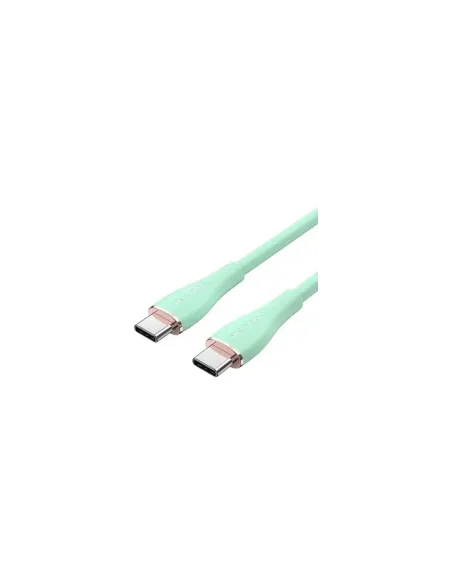 Cable USB 2.0 Tipo-C Vention TAWGF/ USB Tipo-C Macho - USB Tipo-C Macho/ Hasta 100W/ 480Mbps/ 1m/ Verde