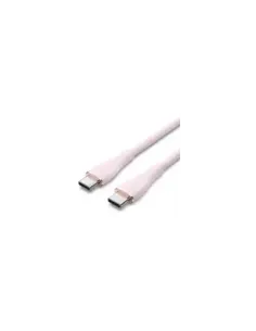 Cable USB 2.0 Tipo-C Vention TAWPF/ USB Tipo-C Macho - USB Tipo-C Macho/ Hasta 100W/ 480Mbps/ 1m/ Rosa