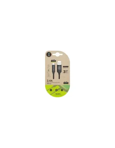 Cable USB 2.0 Tech One Tech TEC2001/ USB Macho - MicroUSB Macho/ 1m/ Negro