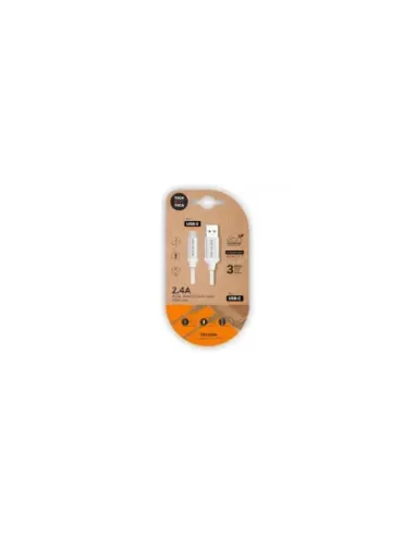 Cable USB 2.0 Tech One Tech TEC2006/ USB Tipo-C Macho - USB Macho/ 480Mbps/ 1m/ Blanco